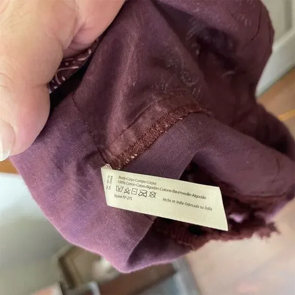 Free People One Women's Multicolor Fringe Bustier Tank Top Size S Boho Festival - Picture 4 of 4